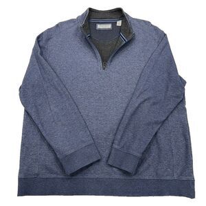 English Laundry 1/4 Zip Pullover Sweater XL‎ Blue Casual Mens